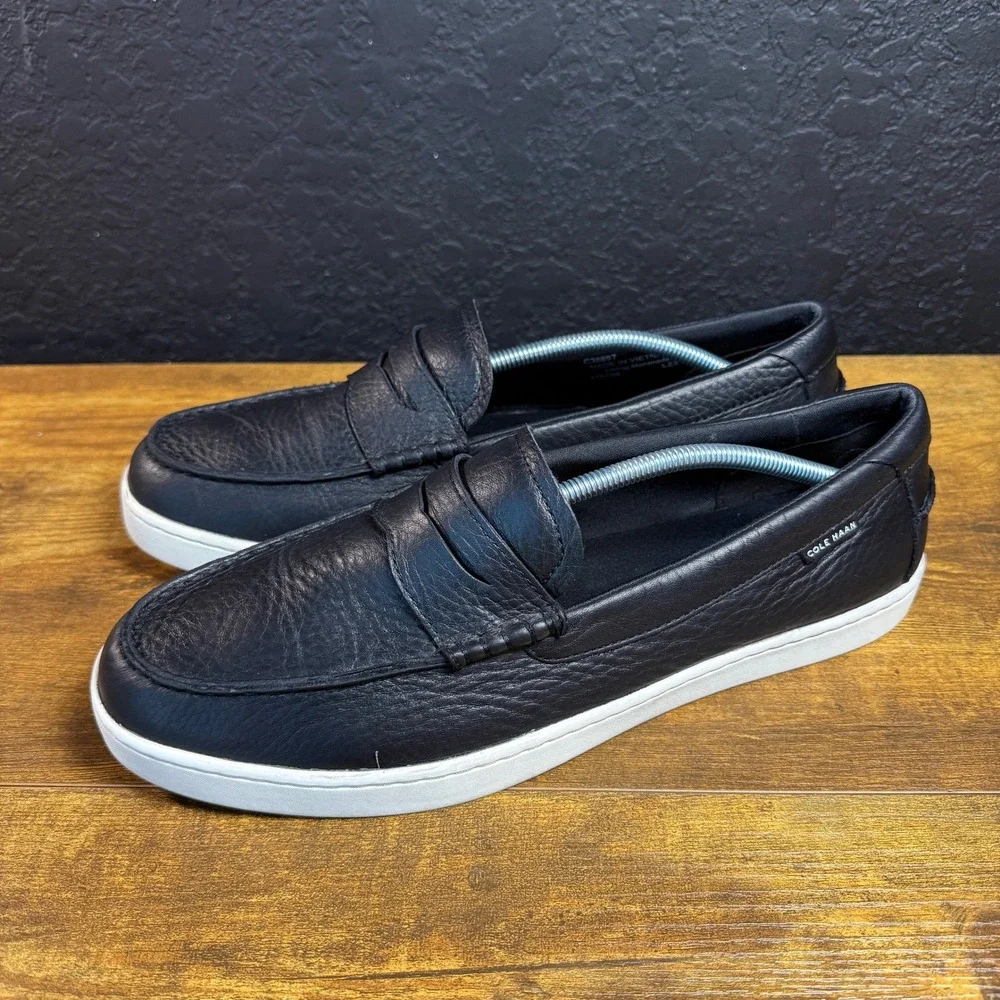 Cole Haan Nantucket 2.0 C38897 Black Leather Penny Loafer Mens 13M